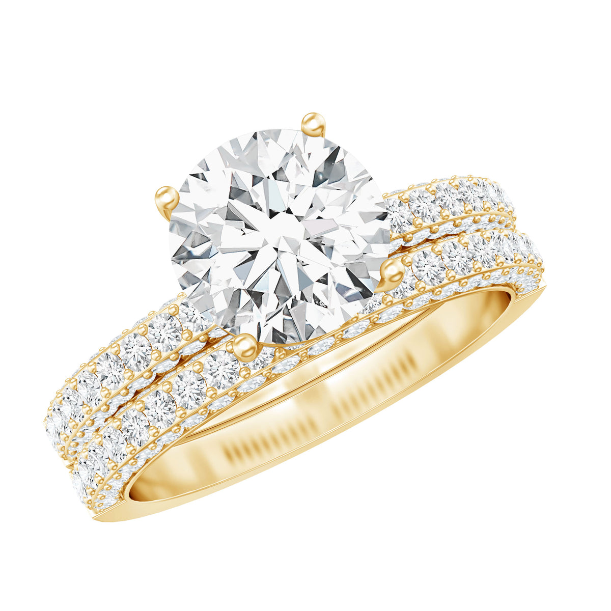 Rosec Jewels-IGI Certified 2 Carat Lab Grown Diamond Engagement Ring with Enhancer
