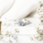 Rosec Jewels-2 Carat Lab Grown Diamond Wedding Ring Set with IGI Certificate
