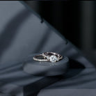 Rosec Jewels-IGI Graded 2 Carat Lab Grown Diamond Three Stone Engagement Ring with Enhancer