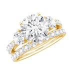 Rosec Jewels-IGI Graded 2 Carat Lab Grown Diamond Three Stone Engagement Ring with Enhancer