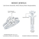 IGI Verified 2 Carat Lab Grown Diamond Solitaire Engagement Ring with Ring Guard Lab - ( E-VS1 ) - Rosec Jewels