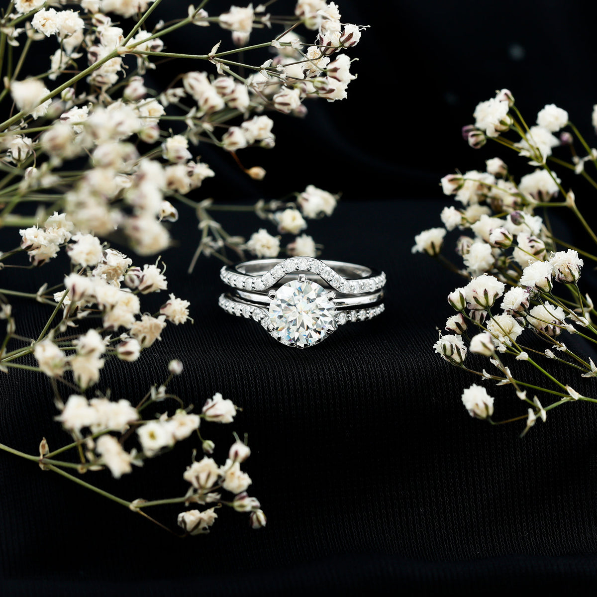 Rosec Jewels-IGI Verified 2 Carat Lab Grown Diamond Solitaire Engagement Ring with Ring Guard