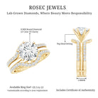 Rosec Jewels-IGI Verified 2 Carat Lab Grown Diamond Solitaire Engagement Ring with Ring Guard