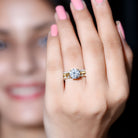 Rosec Jewels-IGI Documented 2 Carat Lab Grown Diamond Trio Bridal Ring Set for Women