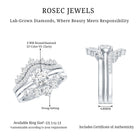 Rosec Jewels-IGI Authenticated 1 Carat Lab Diamond Antique Wedding Ring Set of 3