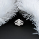 Rosec Jewels-IGI Authenticated 1 Carat Lab Diamond Antique Wedding Ring Set of 3