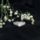 Rosec Jewels-IGI Verified Lab Grown Diamond 2 Carat Engagement Ring with Side Stones