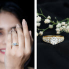 Rosec Jewels-IGI Verified Lab Grown Diamond 2 Carat Engagement Ring with Side Stones