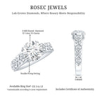 Rosec Jewels-2 Carat Lab Grown Diamond Nature Inspired Engagement Ring with IGI Certificate