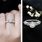 Rosec Jewels-2 Carat Lab Grown Diamond Nature Inspired Engagement Ring with IGI Certificate