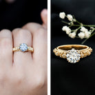 Rosec Jewels-2 Carat Lab Grown Diamond Nature Inspired Engagement Ring with IGI Certificate