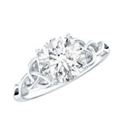 Rosec Jewels-Solitaire 2 Carat Lab Grown Diamond Celtic Engagement Ring with IGI Certificate