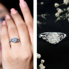 Rosec Jewels-Solitaire 2 Carat Lab Grown Diamond Celtic Engagement Ring with IGI Certificate