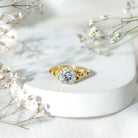Rosec Jewels-Solitaire 2 Carat Lab Grown Diamond Celtic Engagement Ring with IGI Certificate