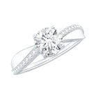 Rosec Jewels-IGI Graded 1 Carat Lab Grown Diamond Solitaire Engagement Ring