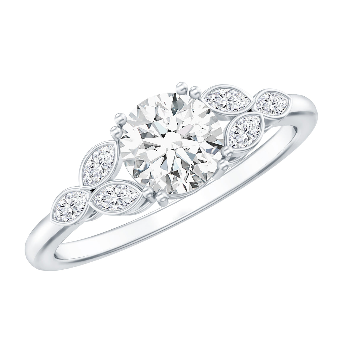Rosec Jewels-1 Carat Lab Grown Diamond Engagement Ring with IGI Certification