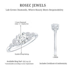 1 Carat Lab Grown Diamond Engagement Ring with IGI Certification Lab - ( E-VS1 ) - Rosec Jewels