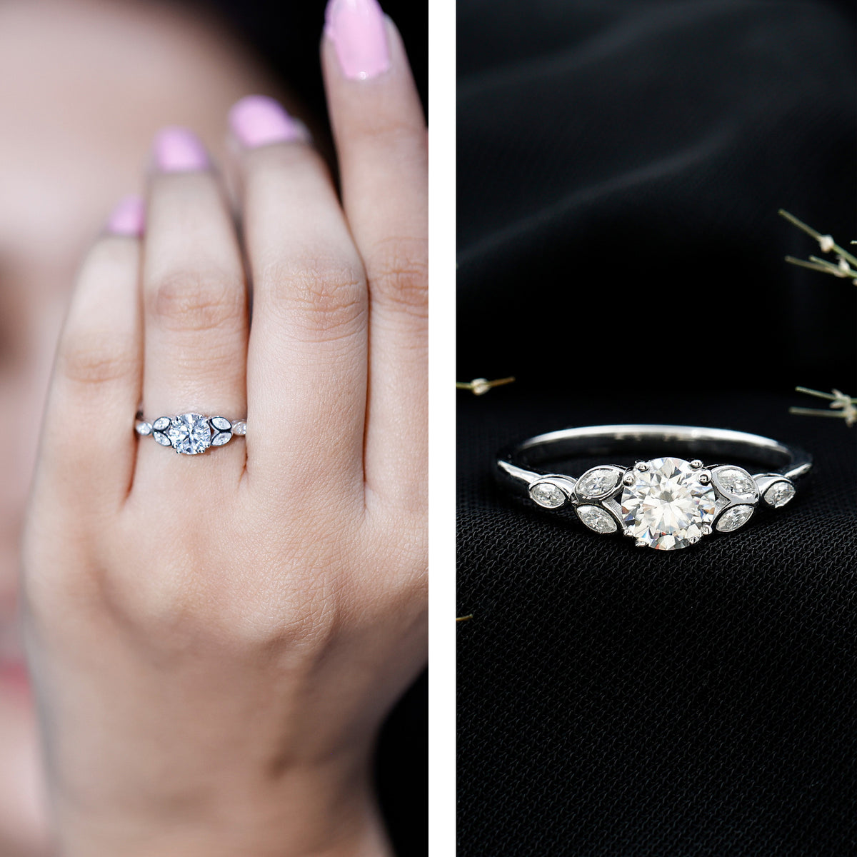 Rosec Jewels-1 Carat Lab Grown Diamond Engagement Ring with IGI Certification