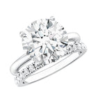 Rosec Jewels-5 Carat Solitaire Lab Grown Diamond Ring Set with IGI Certificate