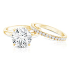 Rosec Jewels-5 Carat Solitaire Lab Grown Diamond Ring Set with IGI Certificate