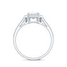 Rosec Jewels-Lab Grown 2 Carat Diamond Emerald Cut Halo Engagement Ring with IGI Certificate