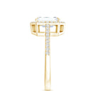 Rosec Jewels-Lab Grown 2 Carat Diamond Emerald Cut Halo Engagement Ring with IGI Certificate