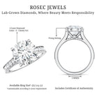 Rosec Jewels-IGI Authenticated 4 Carat Lab Grown Diamond Classic Engagement Ring