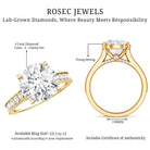 Rosec Jewels-IGI Authenticated 4 Carat Lab Grown Diamond Classic Engagement Ring