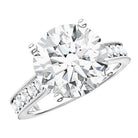 Rosec Jewels-5 Carat Lab Grown Diamond Cathedral Engagement Ring with IGI Certificate