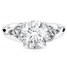 IGI Verified 3 Carat Round Cut Lab Grown Diamond Celtic Engagement Ring Lab - ( E-VS1 ) - Rosec Jewels