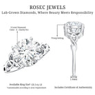 4 Carat Solitaire Lab Grown Diamond Celtic Knot Engagement Ring with IGI Certificate Lab - ( E-VS1 ) - Rosec Jewels