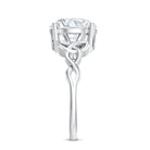 4 Carat Solitaire Lab Grown Diamond Celtic Knot Engagement Ring with IGI Certificate Lab - ( E-VS1 ) - Rosec Jewels