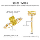 Rosec Jewels-2 Carat IGI Graded Lab Grown Yellow Radiant Cut Diamond Engagement Ring