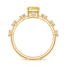 Rosec Jewels-2 Carat IGI Graded Lab Grown Yellow Radiant Cut Diamond Engagement Ring