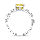 Rosec Jewels-IGI Certified 3 Carat Lab Grown Vivid Yellow Diamond Engagement Ring