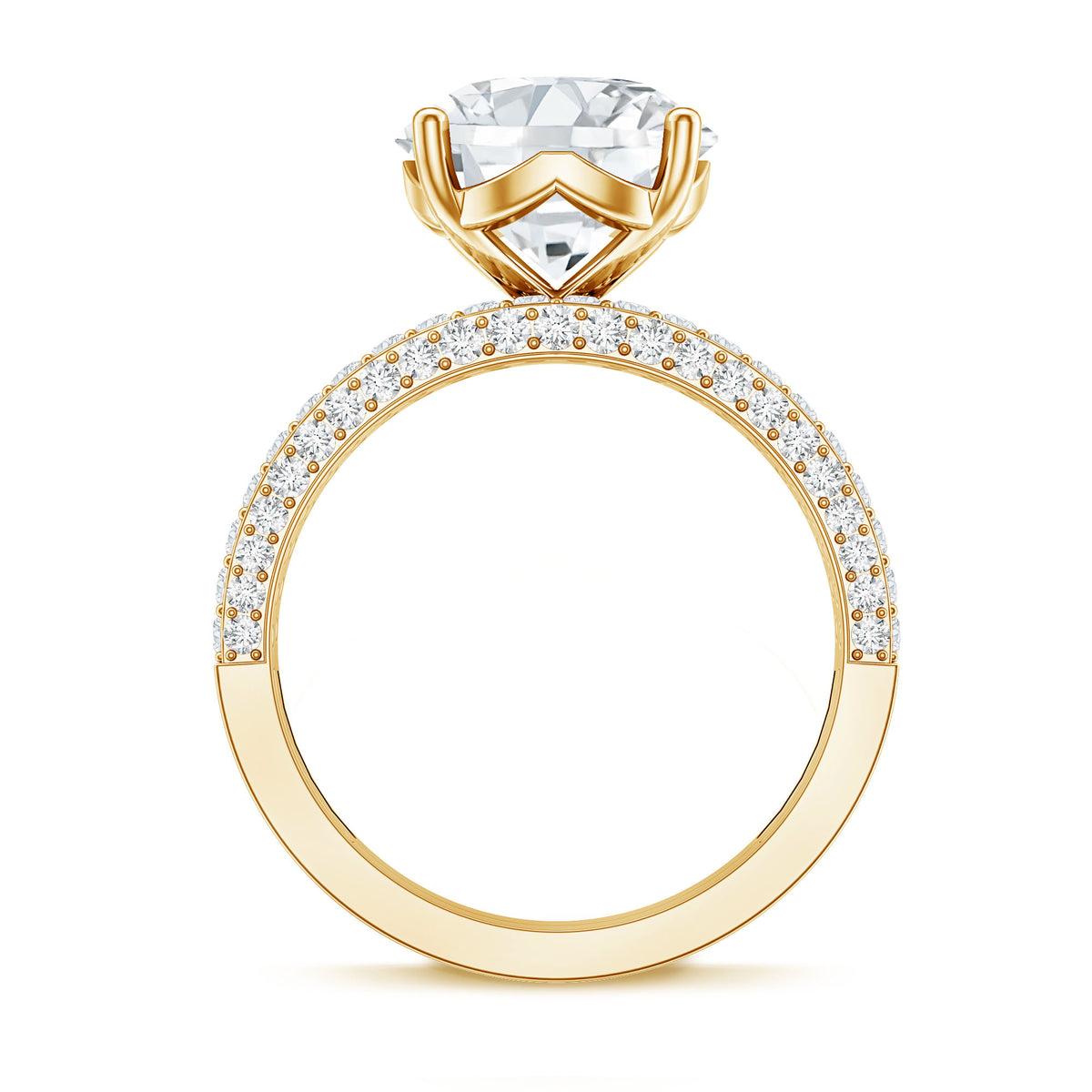 Rosec Jewels-4 Carat IGI Authenticated Lab Grown Diamond Wedding Ring Set for Women