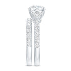 3 Carat Lab Diamond Engagement Ring Set with IGI Certificate Lab - ( E-VS1 ) - Rosec Jewels