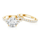 IGI Certified 4 Carat Lab Grown Diamond Engagement Ring with Enhancer Lab - ( E-VS1 ) - Rosec Jewels