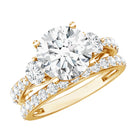Rosec Jewels-IGI Documented 3 Carat Lab Grown Diamond Bridal Ring Set