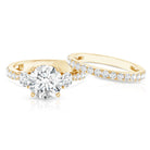 Rosec Jewels-IGI Documented 3 Carat Lab Grown Diamond Bridal Ring Set