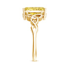 Rosec Jewels-IGI Certified Celtic Design Engagement Ring with Radiant Cut 3 Carat Lab Grown Diamond