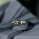 Marquise Cut Moissanite Engagement Ring with Enhancer D-VS1 - Rosec Jewels