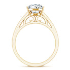 Rosec Jewels-IGI Graded Lab Created 2 Carat Diamond Teardrop Engagement Ring with Side Stones