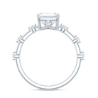 Rosec Jewels-Lab Grown 3 Carat Diamond Emerald Cut Engagement Ring with IGI Certificate