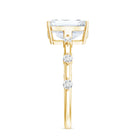 Rosec Jewels-Lab Grown 3 Carat Diamond Emerald Cut Engagement Ring with IGI Certificate