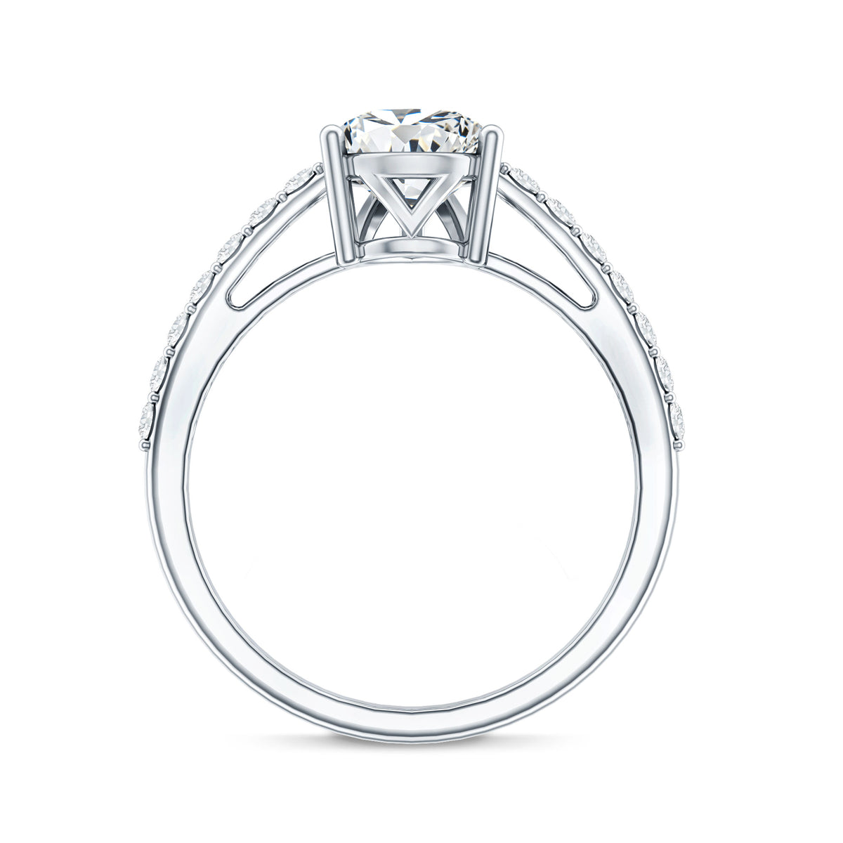 Rosec Jewels-IGI Verified 2 Carat Lab Created Diamond Pear Engagement Ring for Women