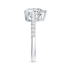 Rosec Jewels-IGI Verified 2 Carat Lab Created Diamond Pear Engagement Ring for Women