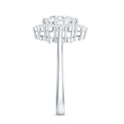 Certified Lab Grown 1 Carat Diamond Oval Halo Engagement Ring Lab - ( EF-VS ) - Rosec Jewels