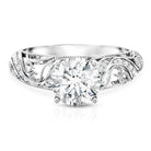 IGI Certified 2 Carat Lab Grown Diamond Vintage Looking Engagement Ring Lab - ( E-VS1 ) - Rosec Jewels
