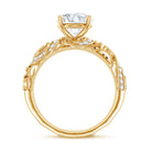 IGI Certified 2 Carat Lab Grown Diamond Vintage Looking Engagement Ring Lab - ( E-VS1 ) - Rosec Jewels